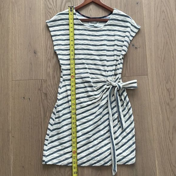 Anthropologie Yael Striped Midi Dress | Saturday/Casual Sleeveless Knit Dress - Picture 10 of 12